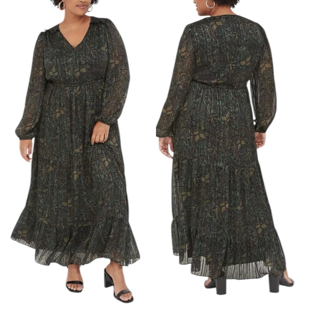 Lane Bryant Chiffon Maxi Dress